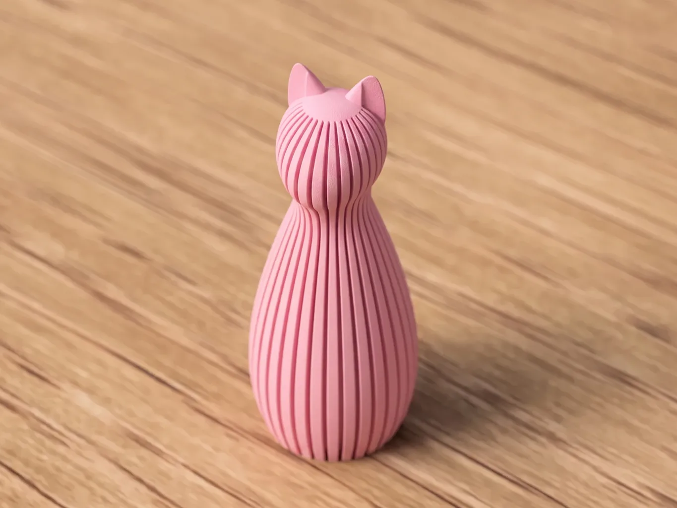 Statue Chat, Rose Matte
