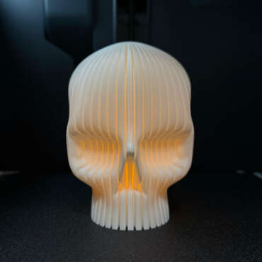 Décoration tête de mort (compatible bougie chauffe-plat)