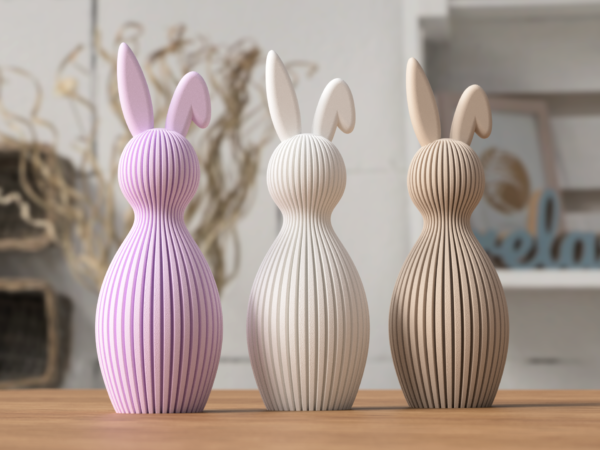 Lapin de Pâques avec oreille pliée